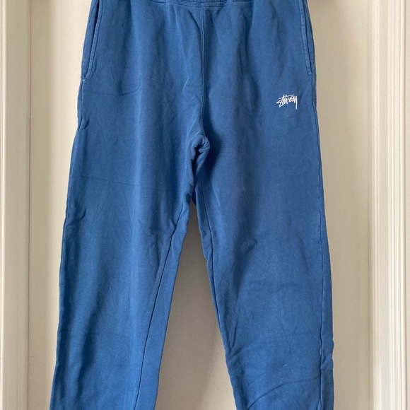 Stussy Men's Blue Logo Jogger Sweatpants - Picture 1 of 6